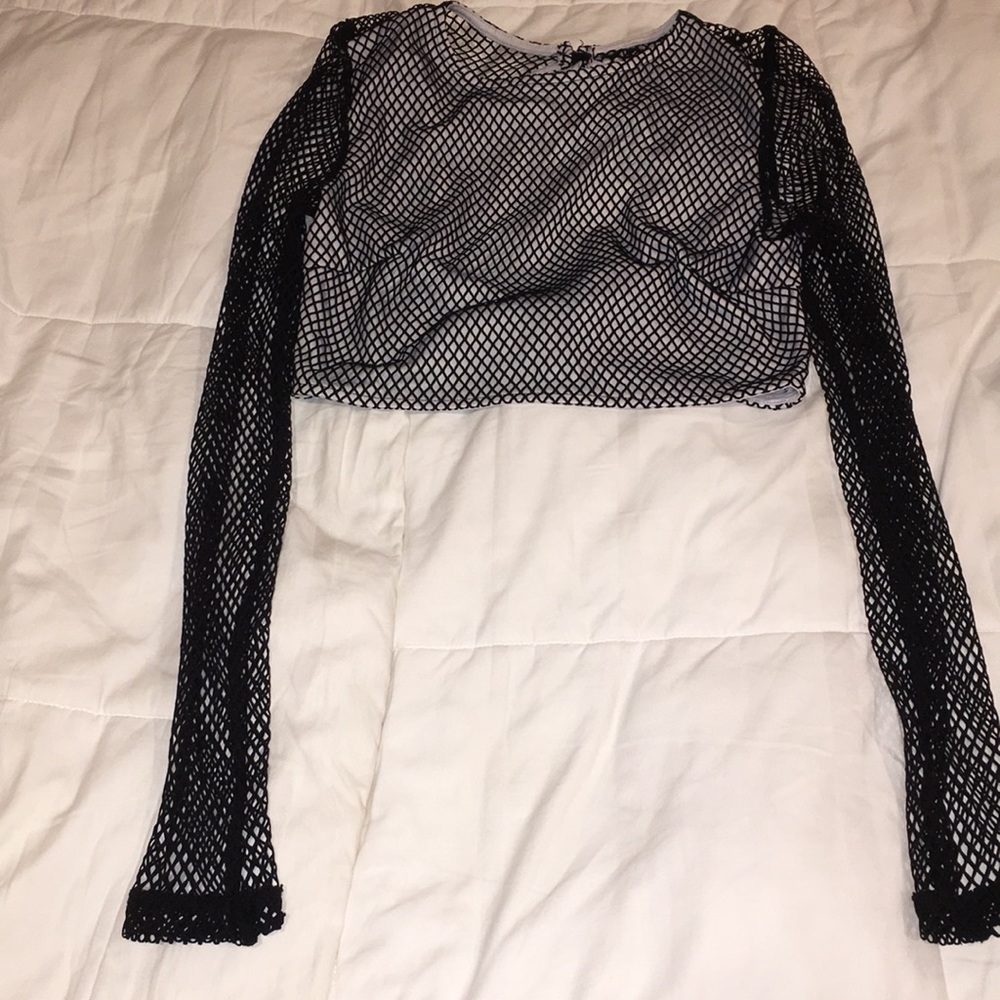 Super cropped barely covering titties cropped
